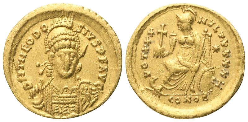Theodosius II, Solidus (Costantinopoli), c. 430-440