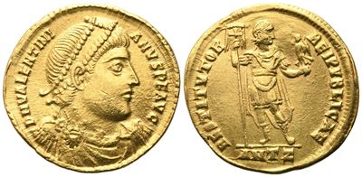 Valentinian i (364-375), Solidus, Antioch, 364-367; Av (4,38 G; 21,4 MM; 6 H)