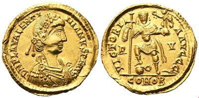 Valentiniano III, Solidus, Ravenna (430-445)