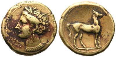 Carthage, C. 290-270 Bc, Stater; El (7,49 G; 19 MM; 12 H)