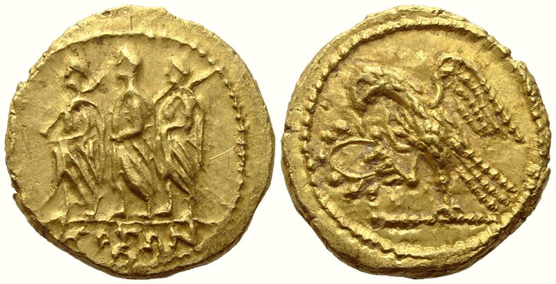 Regno di Coson (Tracia), Stater, AV (oro), circa metà I sec. a.C.