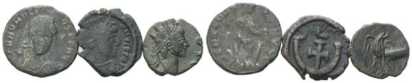 Lot of 3 Æ coins to be catalogued. Lot sold as is, no returns.