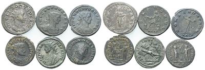 Lot Of 6 Roman Æ Coins To Be Catalogued. Lot Sold As Is, No Returns.