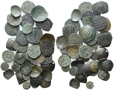 Lot Of 41 Æ Coins To Be Catalogued. Lot Sold As Is, No Returns.