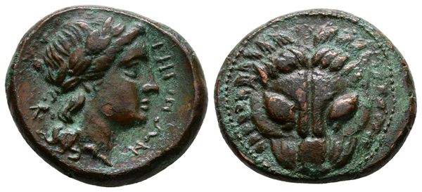 Bruttium, Rhegion, c. 351-280 BC. Æ (21 mm, 7.98 g).
