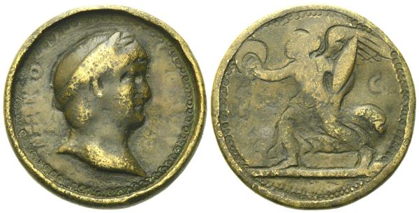 Nero (54-68), Contorniate, Rome, late 4th century AD; Æ (g 25,76; mm 33)