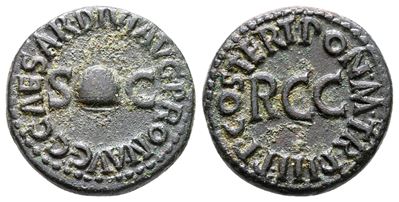 Gaius (caligula, 37-41). Æ Quadrans (18 MM, 3.21 G).