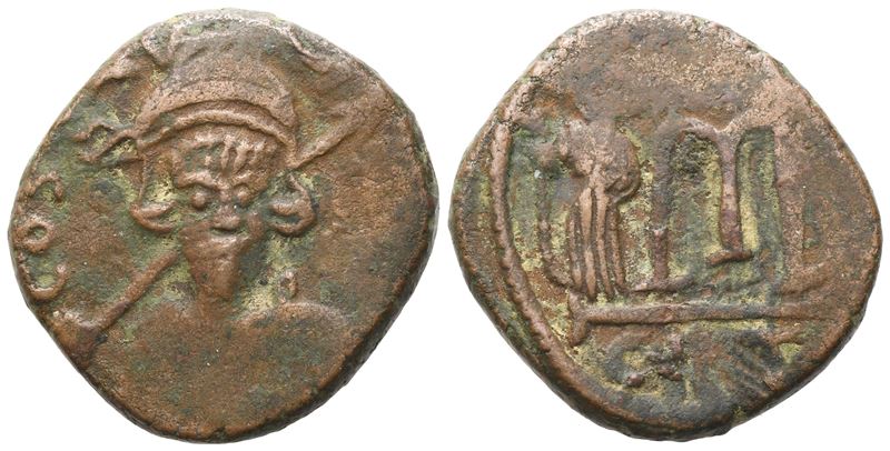 Costantino IV (641-668), Follis di Carthage (Æ)