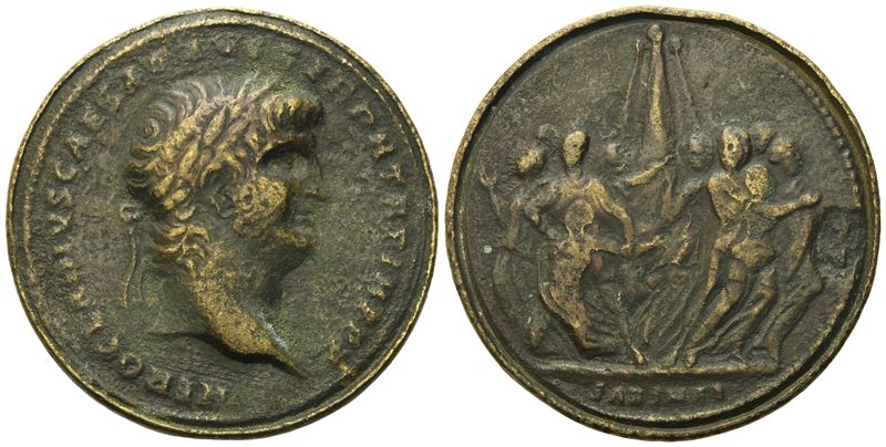 Nero (54-68), Contorniate, Rome, late 4th century AD; Æ (g 20,75; mm 38)