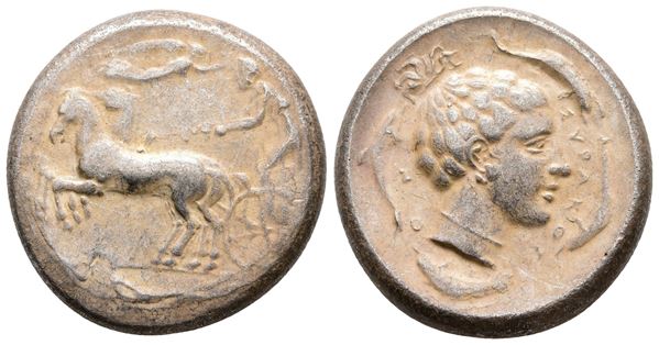 Sicily, Syracuse, 440-430 BC. Replica of AR Tetradrachm (27 mm, 17.02 g).