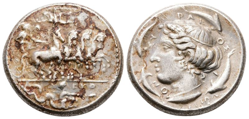 Sicily, Syracuse, 466-405 Bc. Replica Of Tetradrachm (26 MM, 16.90 G).