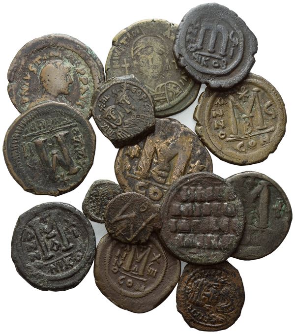  Lot of 14 Æ coins to be catalogued. Lot sold as is, no returns.