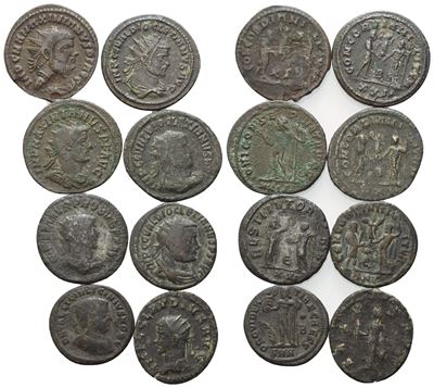 Collezione di 8 monete in bronzo (Æ), lotto da catalogare