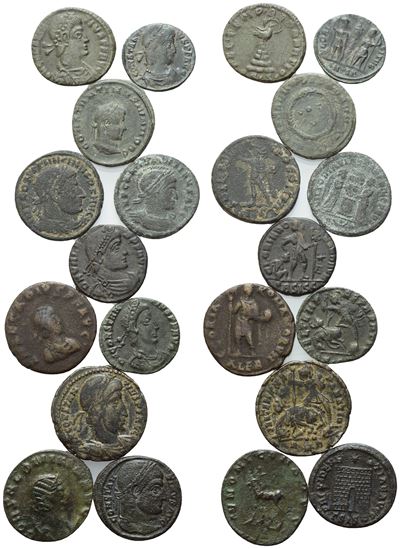 Lot Of 11 Roman Æ Coins To Be Catalogued. Lot Sold As Is, No Returns.