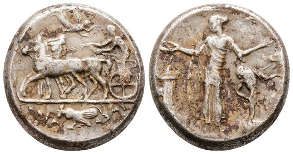 Sicily, Himera, c. 440-430/25 BC. Replica of AR Tetradrachm (25 mm, 16.90 g).