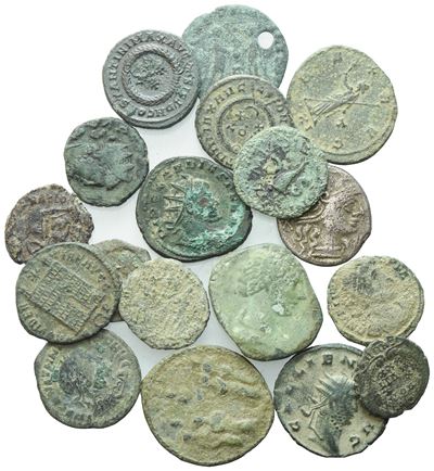 Lot Of 18 Æ Coins To Be Catalogued. Lot Sold As Is, No Returns.