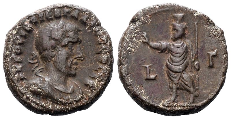 Trebonianus Gallus (251-253). Egypt, Alexandria. Bi Tetradrachm