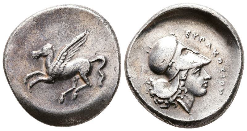 Sicily, Syracuse, 344-317 Bc. Replica Of Ar Stater (25 MM, 8.32 G).
