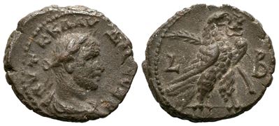 Claudius II (268-270). Egypt, Alexandria. Bi Tetradrachm