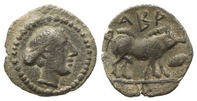 Sicily, Abakainon (430-420 Bc), Hemilitron; Ar (0,23 G; 8,5 MM)