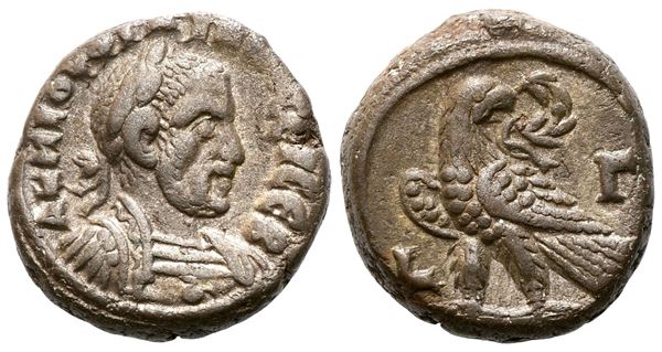 Philip I (244-249). Egypt, Alexandria. BI Tetradrachm  - Auction GREEK & ROMAN PROVINCIAL COINS AND NUMISMATIC LITERATURE Including a wide selection of Alexandrian Coins from the Dattari Collection - Bertolami Fine Art - Prague
