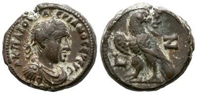 Valerian i (253-260). Egypt, Alexandria. Bi Tetradrachm