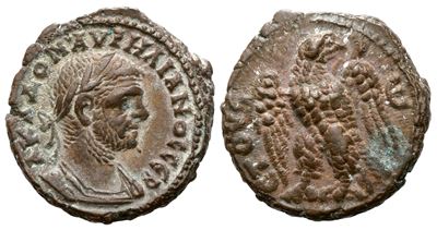 Aurelian (270-275). Egypt, Alexandria. Bi Tetradrachm