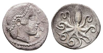 Sicily, Syracuse, C. 466-460 Bc. Ar Litra (12 MM, 0.62 G).