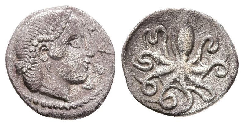 Sicily, Syracuse, C. 466-460 Bc. Ar Litra (12 MM, 0.62 G).