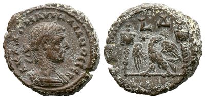 Aurelian (270-275). Egypt, Alexandria. Bi Tetradrachm