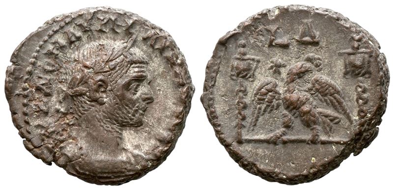 Aurelian (270-275). Egypt, Alexandria. Bi Tetradrachm