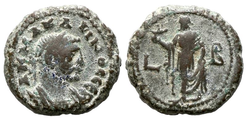 Carinus (caesar, 282-283). Egypt, Alexandria. Bi Tetradrachm