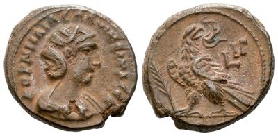 Salonina (augusta, 254-268). Egypt, Alexandria. Bi Tetradrachm