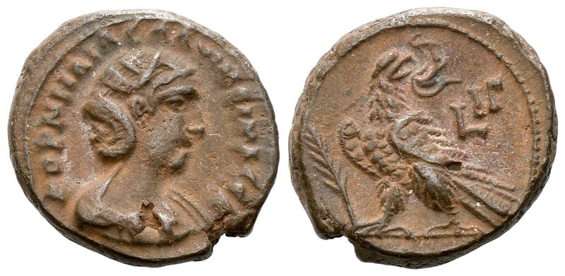 Salonina (augusta, 254-268). Egypt, Alexandria. Bi Tetradrachm