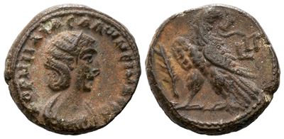 Salonina (augusta, 254-268). Egypt, Alexandria. Bi Tetradrachm