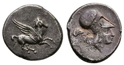 Akarnania, Leukas, C. 435-380 Bc. Ar Stater (22mm, 7.99g).