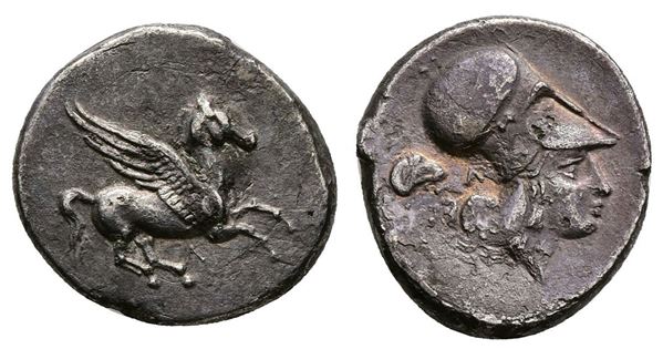 Akarnania, Leukas, c. 435-380 BC. AR Stater (22mm, 7.99g).