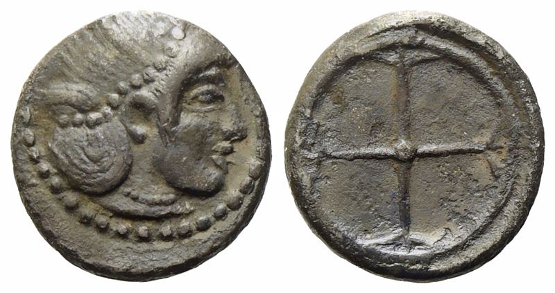 Sicily, Syracuse, Time Of Hieron i (478-466 Bc), Obol; Ar (0,63 G; 8,6 MM)