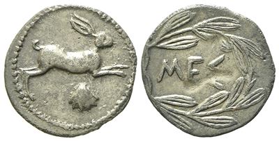 Sicily, Messana (C. 420-413 Bc), Litra; Ar (0,70 G; 13 MM)