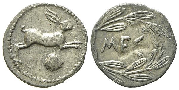 Sicily, Messana (c. 420-413 BC), Litra; AR (0,70 g; 13 mm)