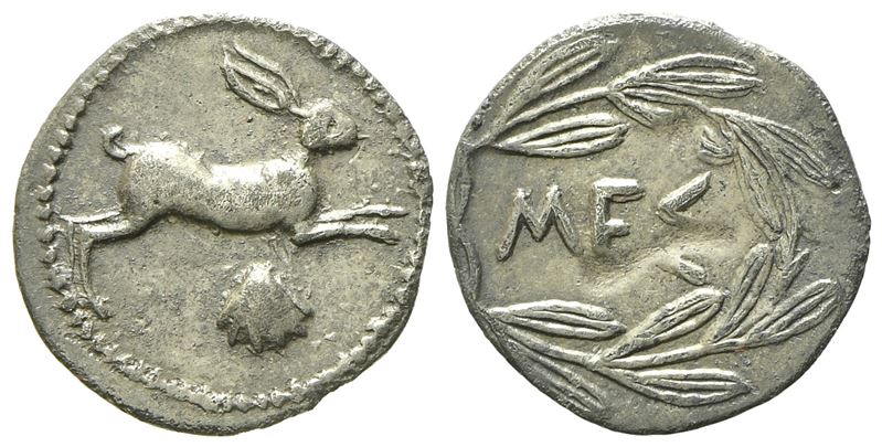 Sicily, Messana (C. 420-413 Bc), Litra; Ar (0,70 G; 13 MM)