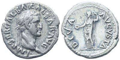 Galba (68-69), Denarius, Rome, C. July 68-january 69; Ar (3,33 G; 18,5 MM; 6 H)