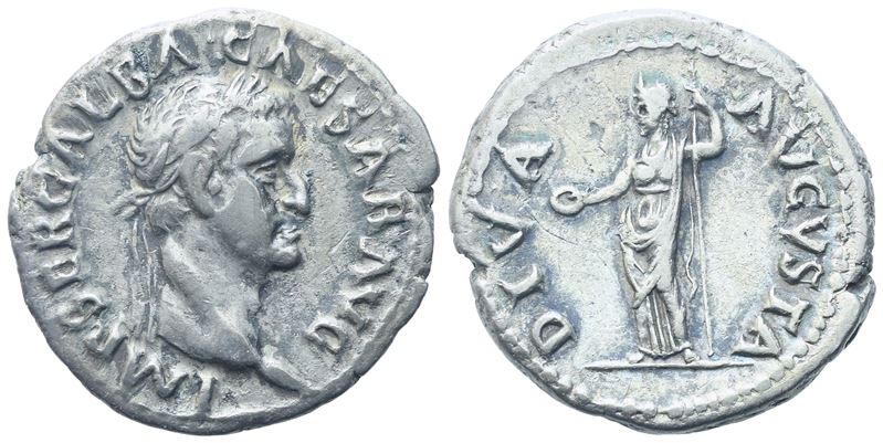 Galba (68-69), Denarius, Rome, C. July 68-january 69; Ar (3,33 G; 18,5 MM; 6 H)