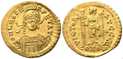 Leo I (457–474), Solidus di Costantinopoli