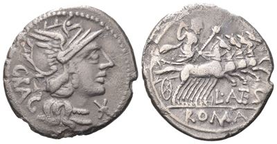 L. Antestius Gragulus, Denarius, 136 Bc; Ar (3,60 G; 20 MM; 5 H)