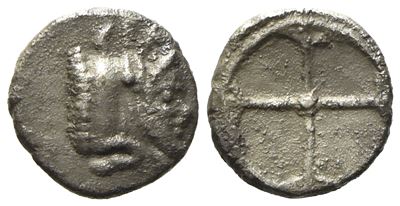 Sicily, Gela (C. 480-470 Bc), Litra; Ar (0,50 G; 9 MM)