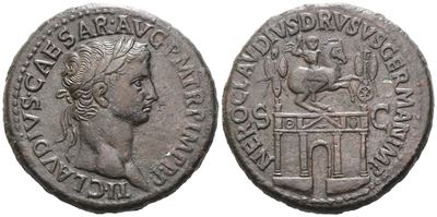 Claudius (41-54), Sestertius, Rome, C. 41-42; Æ (28,52 G; 36,7 MM; 6 H)