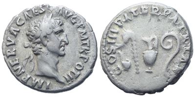 Nerva (96-98), Denarius, Rome, 97; Ar (3,26 G; 17,5 MM; 6 H)