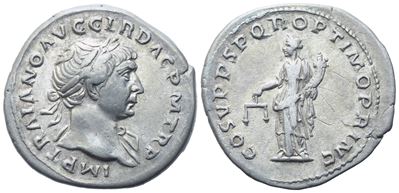 Trajan (98-117), Denarius, Rome, 103-11; Ar (3,26 G; 19,4 MM; 6 H