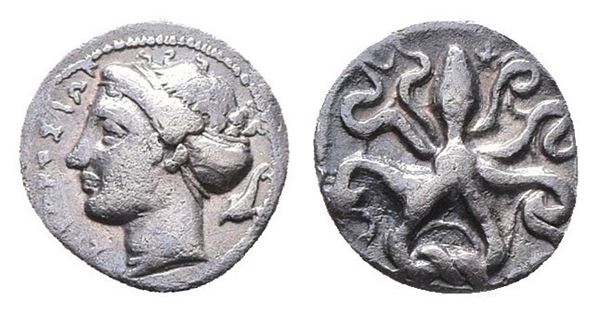 Sicily, Syracuse. Dionysios I (405-367 BC). AR Litra (10mm, 0.76g).  - Auction Greek, Roman, Byzantine Coins - Bertolami Fine Art - Prague